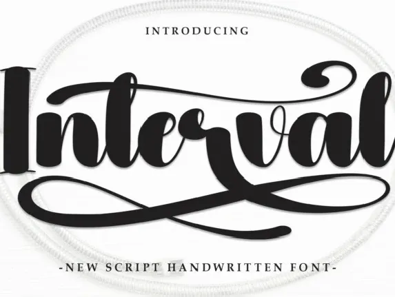 Interval Script font