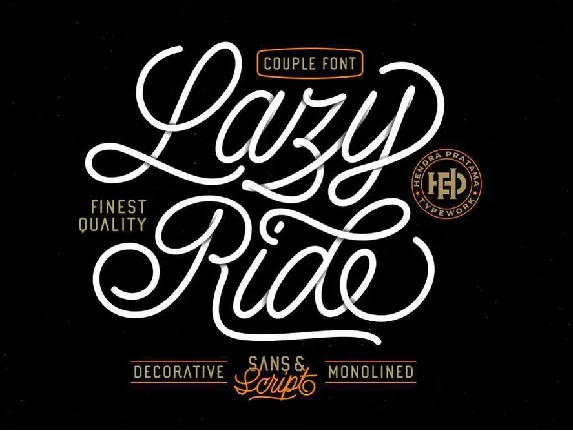 Lazy Ride Script Free font