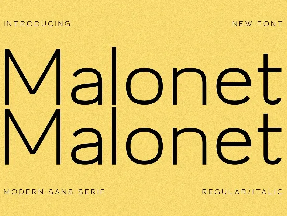 Malonet font