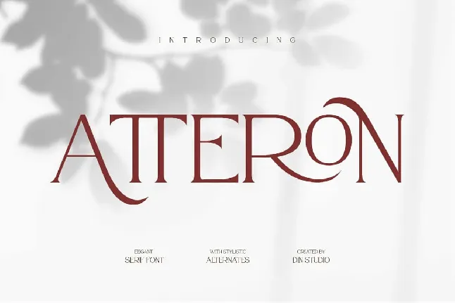 Atteron font