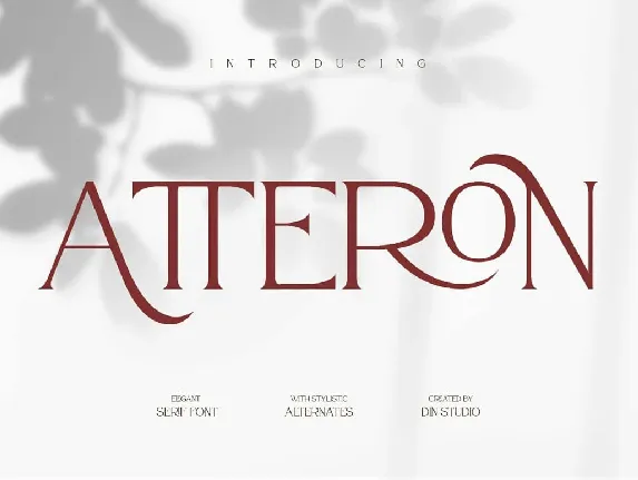 Atteron font