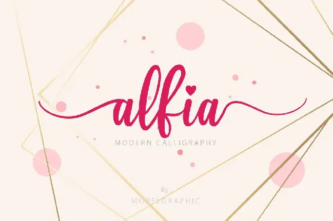 Alfia Personal Use font