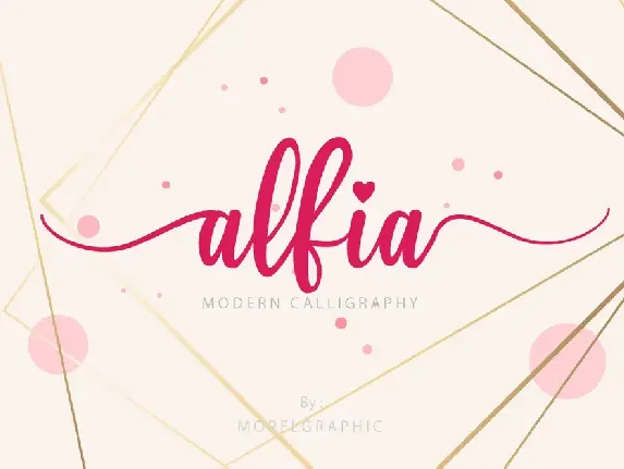 Alfia Personal Use font