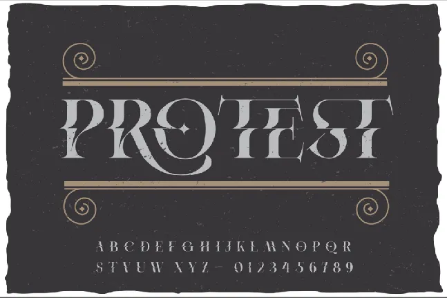 Protest Demo font