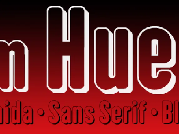 I am Hueca font