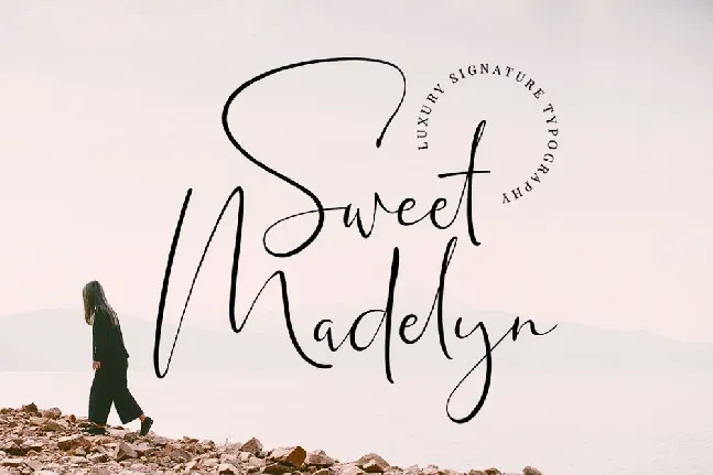 Sweet Madelyn Luxury Signature font