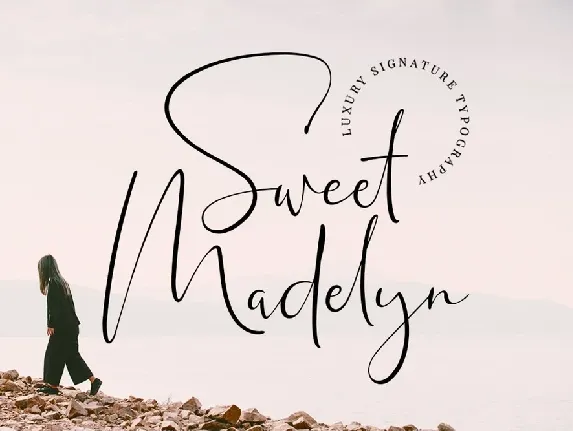 Sweet Madelyn Luxury Signature font