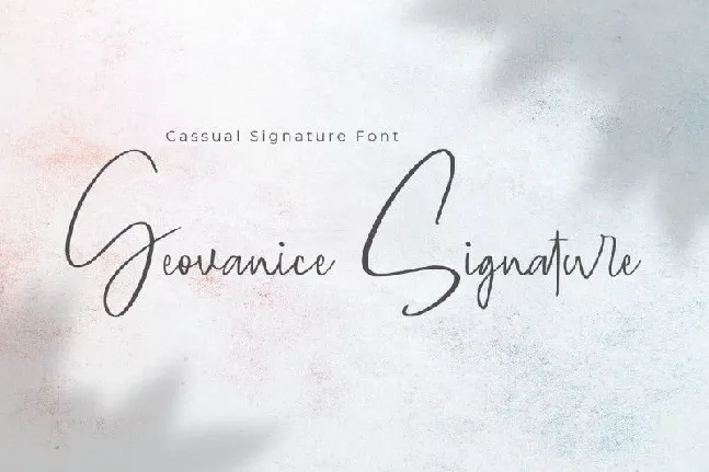 Geovanice Signature font