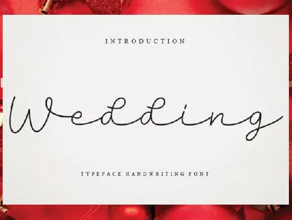 Wedding Script font