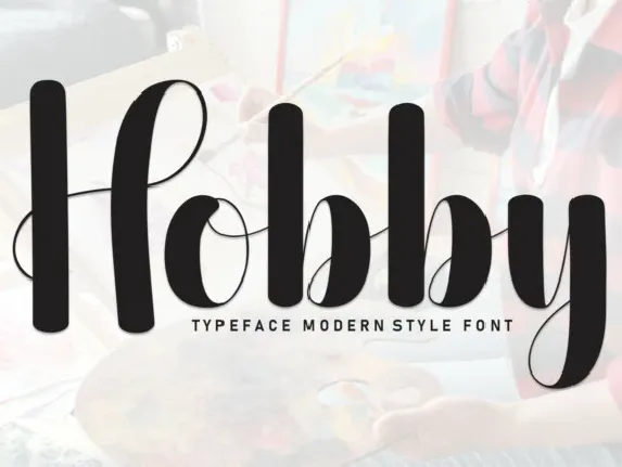 Hobby Script font