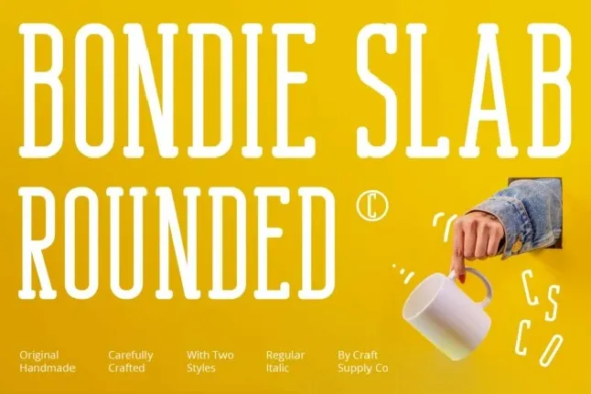 Bondie Slab Rounded font