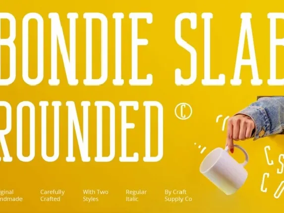 Bondie Slab Rounded font