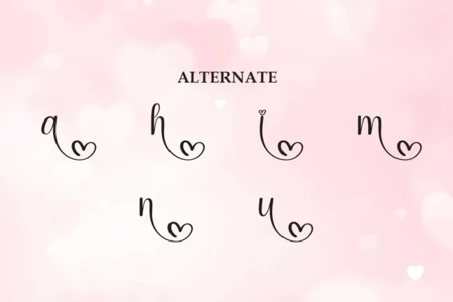 February Script font