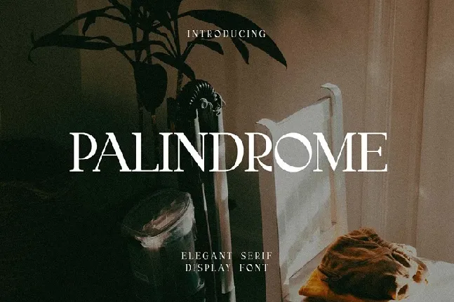 Palindrome font