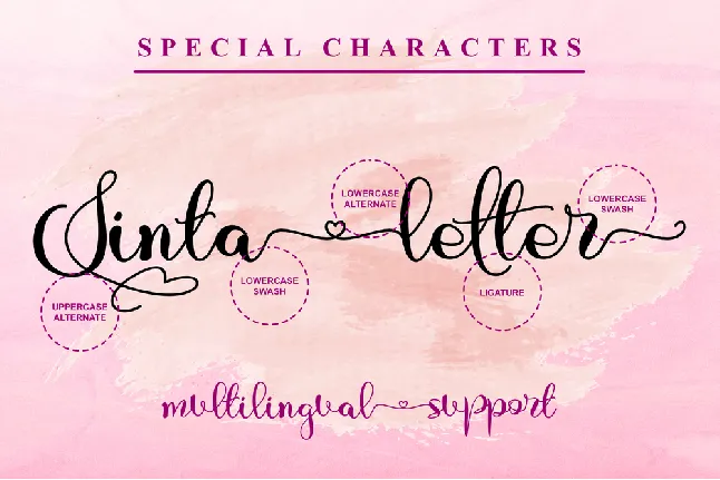 Sinta Letter font