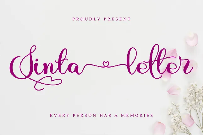 Sinta Letter font