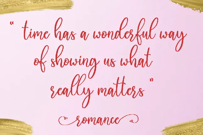 romance font