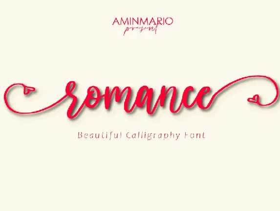 romance font