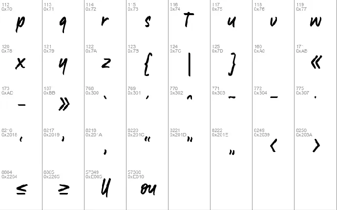 Callmounth font