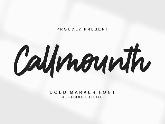 Callmounth font