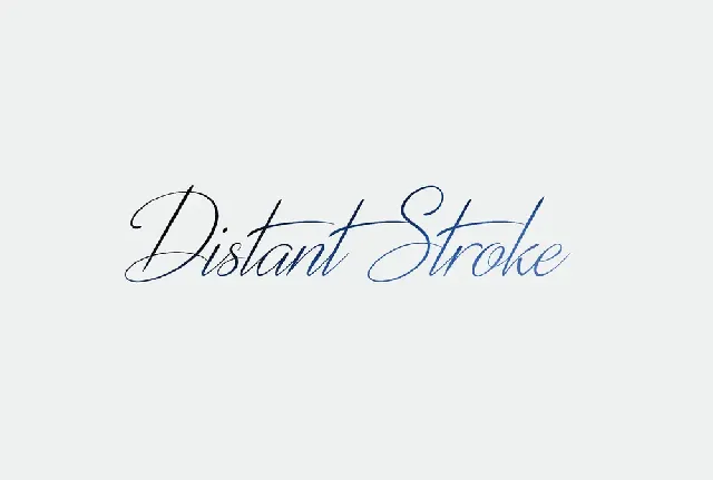 Distant Stroke font