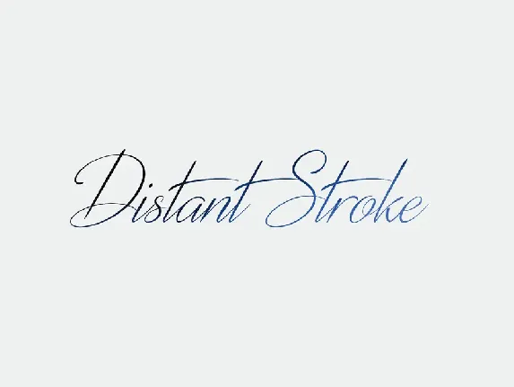 Distant Stroke font