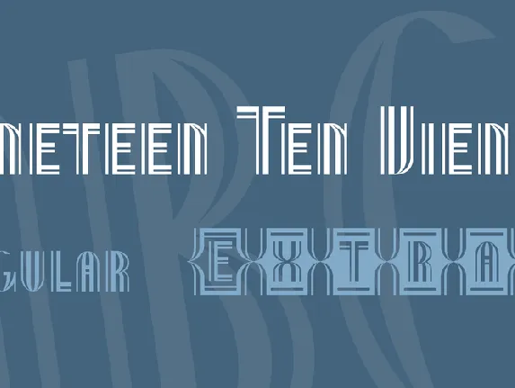 Nineteen Ten Vienna font