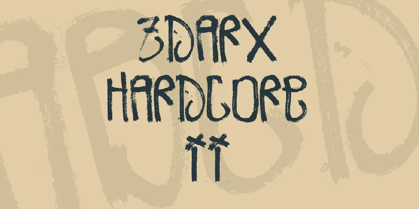 Zdarx Hardcore II font