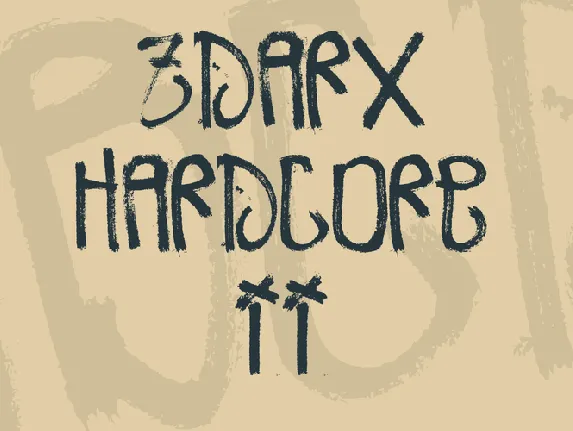 Zdarx Hardcore II font