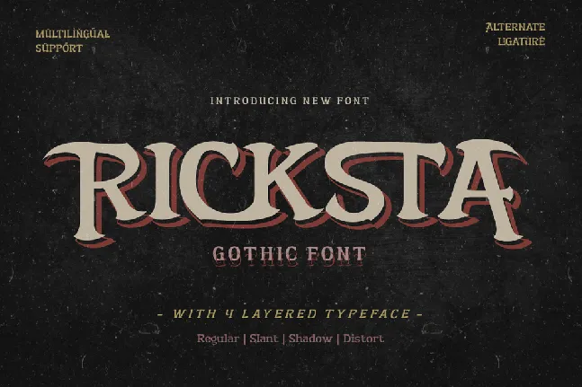 RICKSTA Trial font