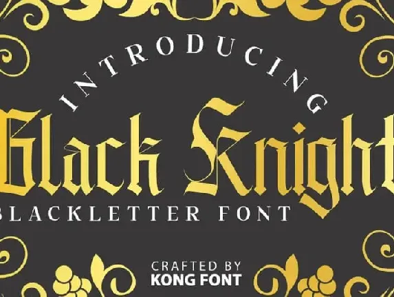 Black Knight Blackletter font