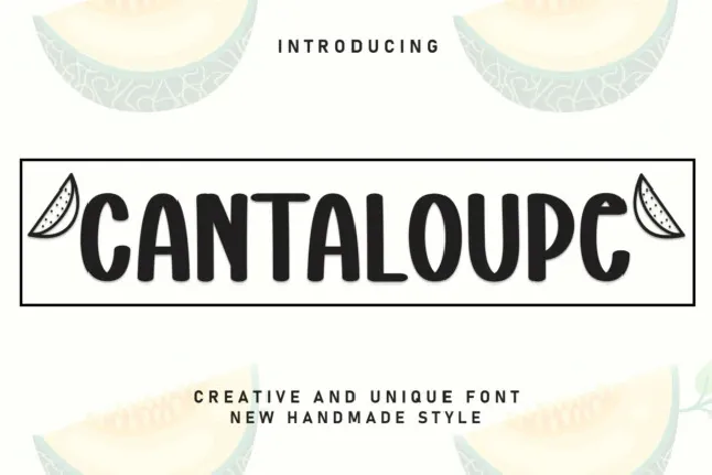 Cantaloupe Display font