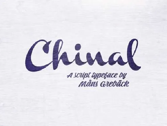 Chinal Script Free font