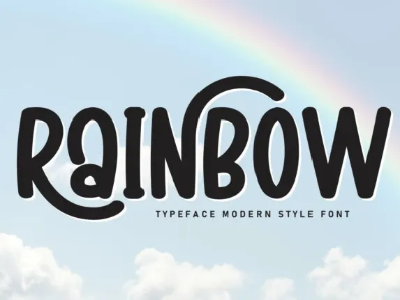 Rainbow Display font