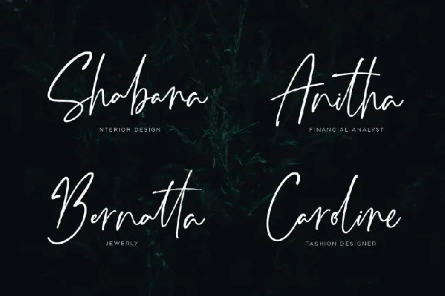 Monatta Signature font