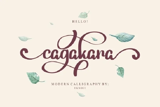 Cagakara font