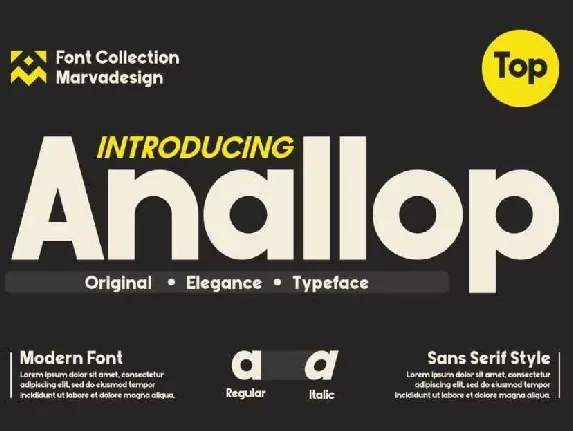 Anallop font