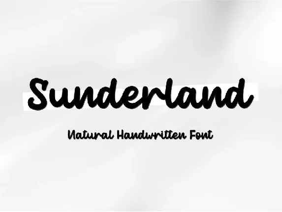 Sunderland - Personal Use font