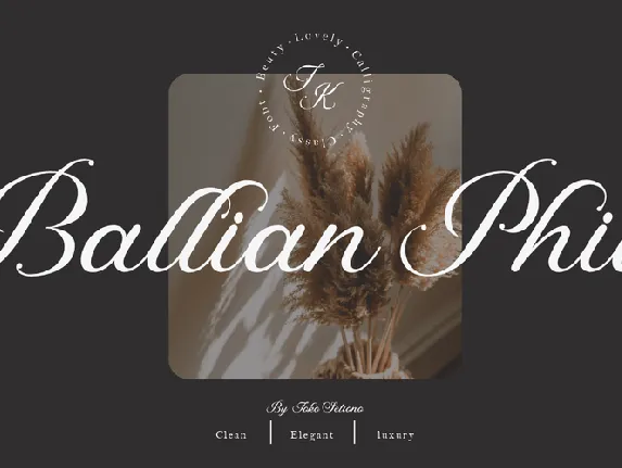 Ballian Phil Script font