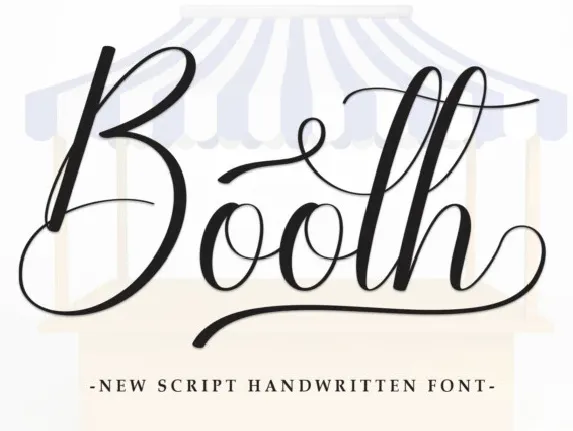 Booth Script font