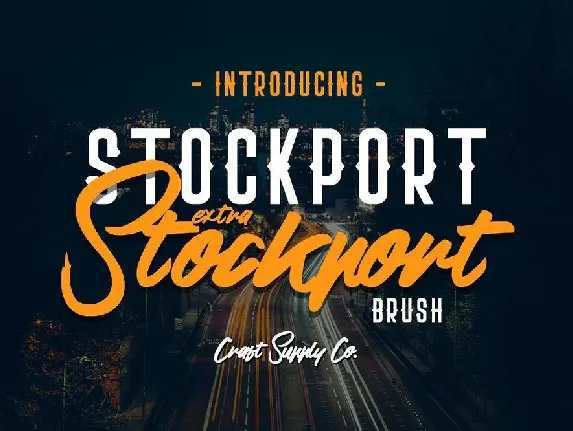 Stockport Family font