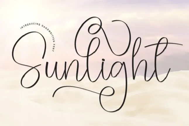 Sunlight Script font