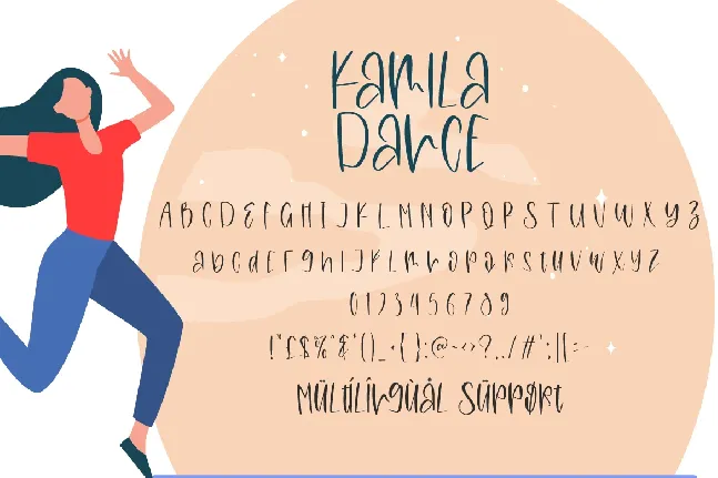 Kamila Dance Personal Use Only font