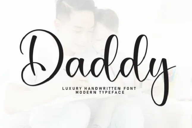 Daddy Script Typeface font