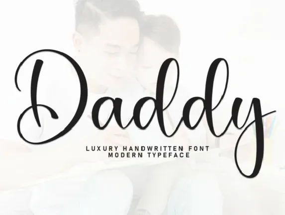 Daddy Script Typeface font