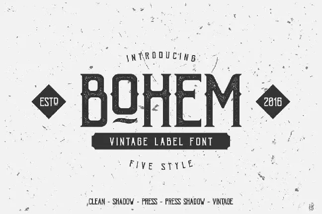 Bohem font