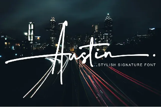 Austin Stylish Signature font