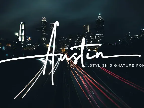 Austin Stylish Signature font