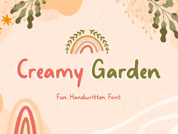 Creamy Garden font