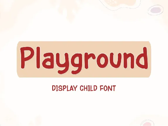 Playground - Personal Use font